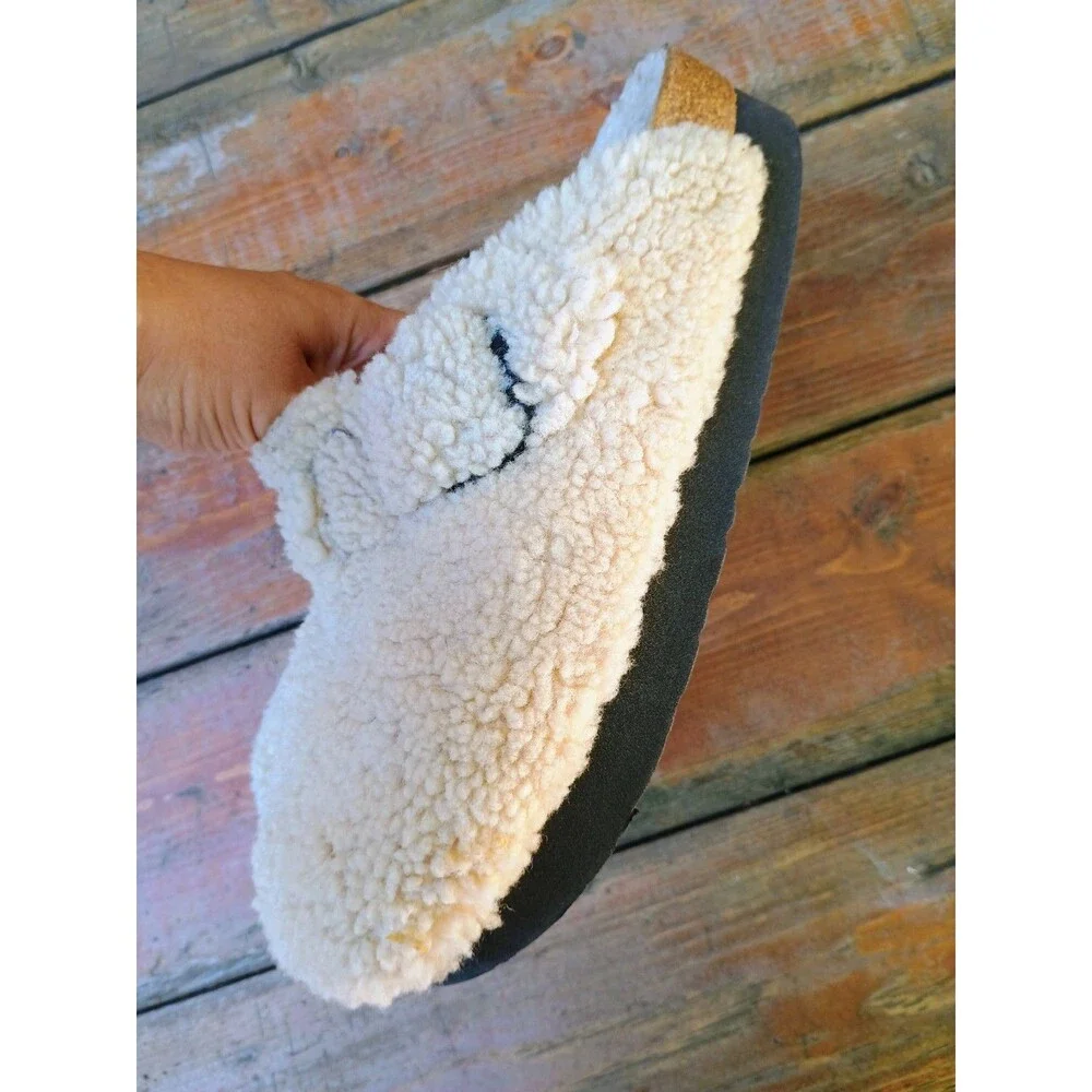 Birkenstock Papillio Boston Big Buckle Shearling Eggshell EU41 Ladies 10 Clog